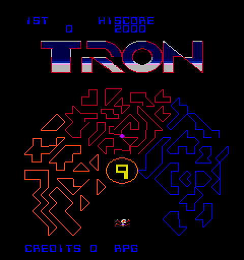 Tron (8+9) Title Screen